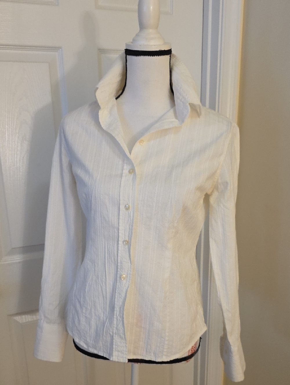 Massimo Dutti Classic White Cotton Shirt Button Down S